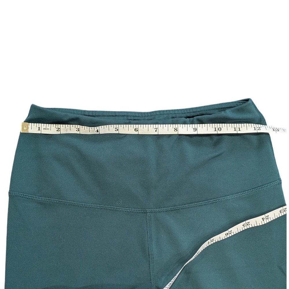 Yogalicious High Waisted Leggings Sz SMALL Teal Green Soft Yoga Pants Tights - Picture 4 of 5